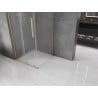 Mexen Velar L kabina prysznicowa rozsuwana 100 x 100 cm, szron, złota szczotkowana - 871-100-100-33-55