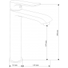 Mexen Pecos DF05 zestaw wannowy, chrom - 72713DF05-00