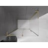 Mexen Velar L kabina prysznicowa rozsuwana 120 x 90 cm, szron, złota szczotkowana - 871-120-090-33-55