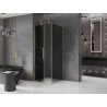 Mexen Velar L kabina prysznicowa rozsuwana 100 x 100 cm, grafit, złota szczotkowana - 871-100-100-43-55