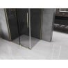 Mexen Velar L kabina prysznicowa rozsuwana 100 x 120 cm, grafit, złota szczotkowana - 871-100-120-43-55