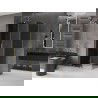 Mexen Velar L kabina prysznicowa rozsuwana 110 x 80 cm, grafit, złota szczotkowana - 871-110-080-43-55