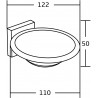 Mexen Rufo mydelniczka, chrom - 7050939-00