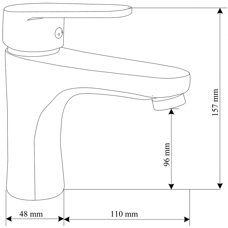 Mexen Kama DS75 zestaw wannowy, chrom - 72503DS75-00