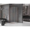 Mexen Velar L kabina prysznicowa rozsuwana 90 x 90 cm, szron, różowe złoto - 871-090-090-33-60