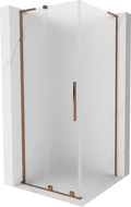 Mexen Velar L kabina prysznicowa rozsuwana 110 x 110 cm, szron, różowe złoto - 871-110-110-33-60