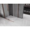 Mexen Velar L kabina prysznicowa rozsuwana 120 x 100 cm, szron, różowe złoto - 871-120-100-33-60