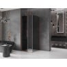 Mexen Velar L kabina prysznicowa rozsuwana 120 x 120 cm, grafit, różowe złoto - 871-120-120-43-60