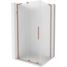 Mexen Velar L kabina prysznicowa rozsuwana 120 x 75 cm, szron, miedź szczotkowana - 871-120-075-33-65