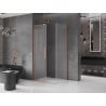 Mexen Velar L kabina prysznicowa rozsuwana 120 x 85 cm, szron, miedź szczotkowana - 871-120-085-33-65