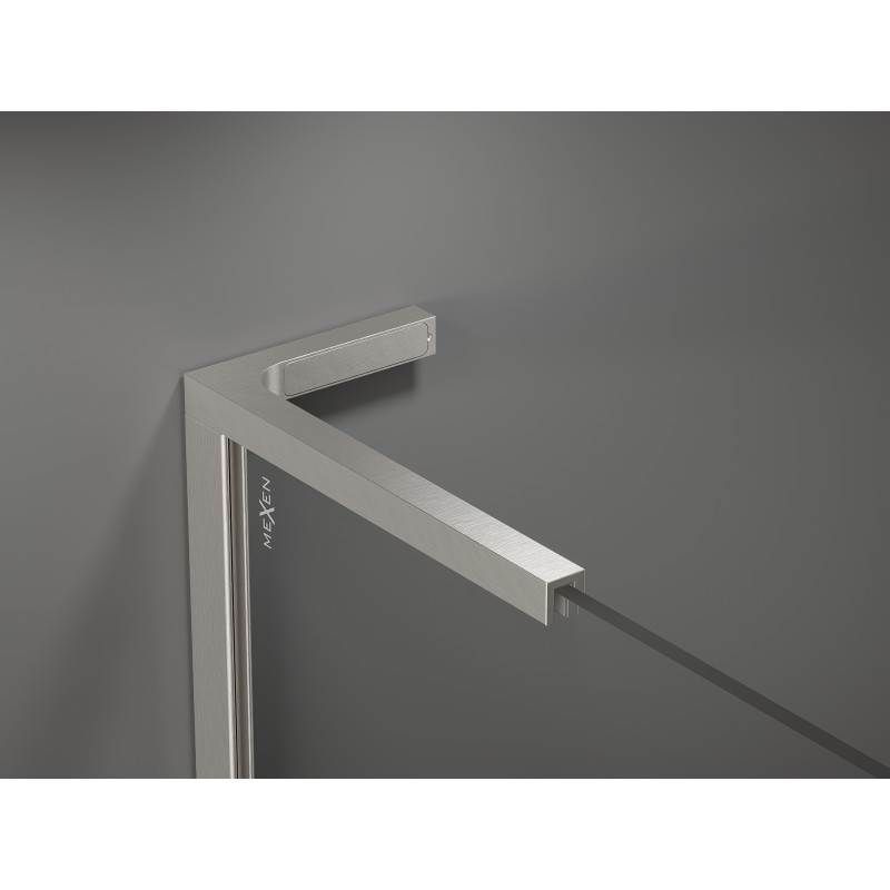 Mexen Velar L kabina prysznicowa rozsuwana 110 x 75 cm, transparent, nikiel szczotkowany - 871-110-075-03-97