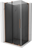 Mexen Velar L kabina prysznicowa rozsuwana 110 x 75 cm, grafit, miedź szczotkowana - 871-110-075-43-65