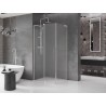 Mexen Velar L kabina prysznicowa rozsuwana 100 x 80 cm, szron, nikiel szczotkowany - 871-100-080-33-97