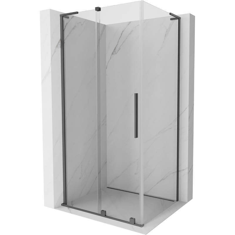 Mexen Velar L kabina prysznicowa rozsuwana 120 x 70 cm, transparent, gun metal - 871-120-070-03-95