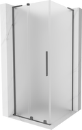 Mexen Velar L kabina prysznicowa rozsuwana 100 x 100 cm, szron, gun metal - 871-100-100-33-95
