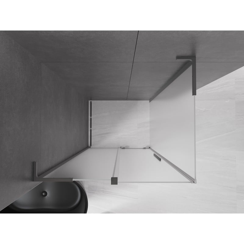 Mexen Velar L kabina prysznicowa rozsuwana 100 x 75 cm, szron, gun metal - 871-100-075-33-95
