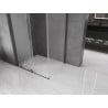 Mexen Velar L kabina prysznicowa rozsuwana 100 x 90 cm, szron, gun metal - 871-100-090-33-95