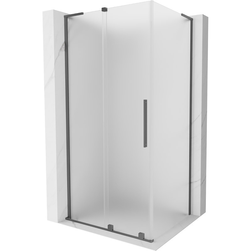 Mexen Velar L kabina prysznicowa rozsuwana 110 x 85 cm, szron, gun metal - 871-110-085-33-95