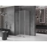 Mexen Velar L kabina prysznicowa rozsuwana 110 x 85 cm, szron, gun metal - 871-110-085-33-95