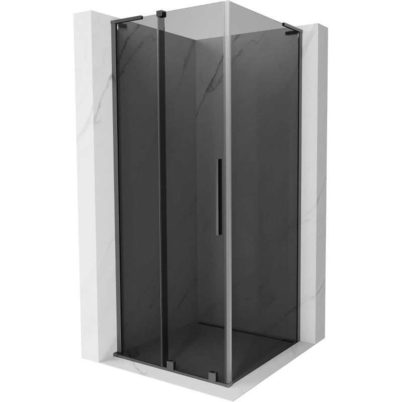 Mexen Velar L kabina prysznicowa rozsuwana 110 x 110 cm, grafit, gun metal - 871-110-110-43-95
