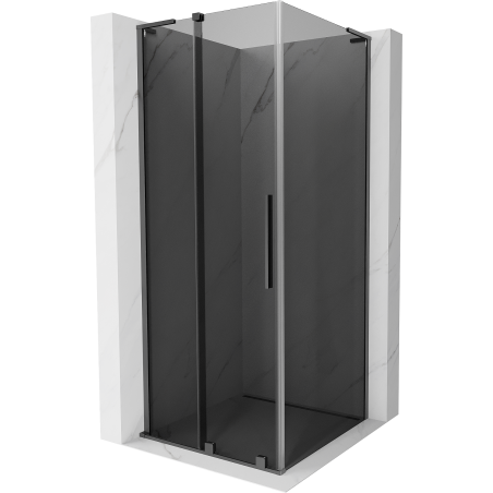 Mexen Velar L kabina prysznicowa rozsuwana 110 x 110 cm, grafit, gun metal - 871-110-110-43-95