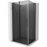 Mexen Velar L kabina prysznicowa rozsuwana 90 x 75 cm, grafit, gun metal - 871-090-075-43-95