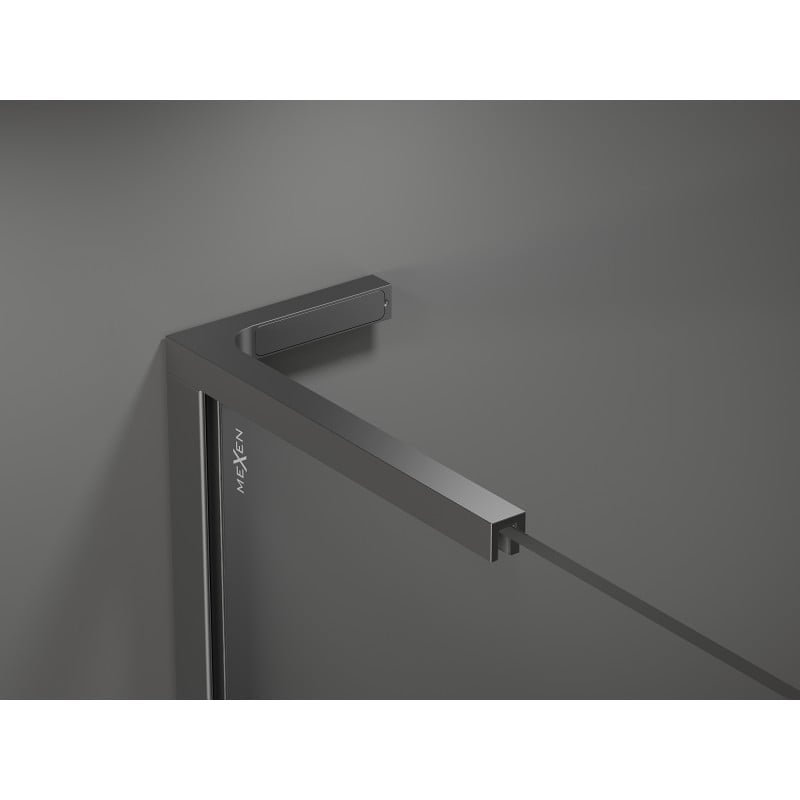 Mexen Velar L kabina prysznicowa rozsuwana 90 x 75 cm, grafit, gun metal - 871-090-075-43-95
