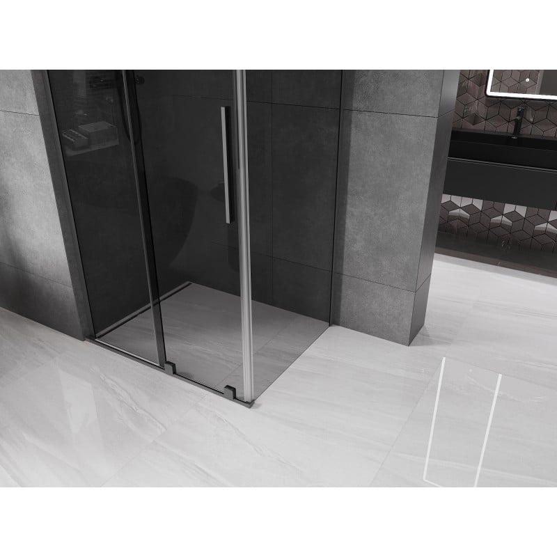 Mexen Velar L kabina prysznicowa rozsuwana 100 x 120 cm, grafit, gun metal  - 871-100-120-43-95