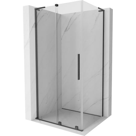 Mexen Velar L kabina prysznicowa rozsuwana 120 x 100 cm, transparent, gun gray szczotkowany - 871-120-100-03-66