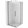 Mexen Velar L kabina prysznicowa rozsuwana 90 x 90 cm, szron, gun gray szczotkowany - 871-090-090-33-66