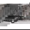 Mexen Velar L kabina prysznicowa rozsuwana 110 x 110 cm, szron, gun gray szczotkowany - 871-110-110-33-66