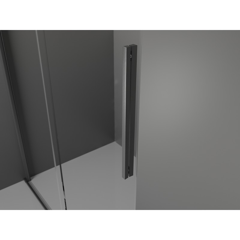 Mexen Velar L kabina prysznicowa rozsuwana 90 x 70 cm, szron, gun gray szczotkowany - 871-090-070-33-66