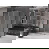 Mexen Velar L kabina prysznicowa rozsuwana 100 x 80 cm, szron, gun gray szczotkowany - 871-100-080-33-66