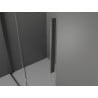 Mexen Velar L kabina prysznicowa rozsuwana 90 x 100 cm, szron, gun gray szczotkowany - 871-090-100-33-66