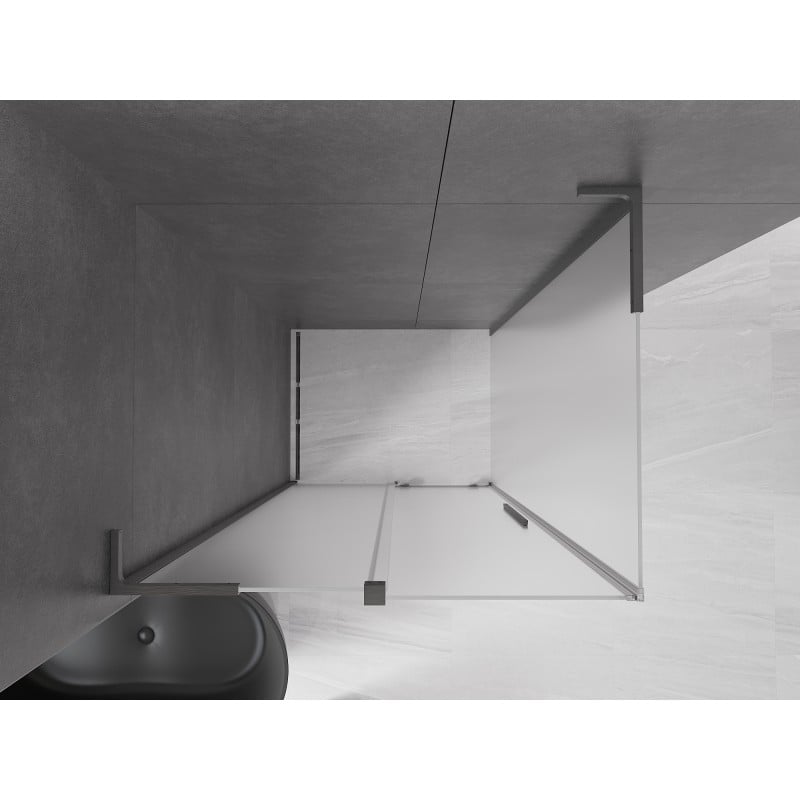 Mexen Velar L kabina prysznicowa rozsuwana 120 x 100 cm, szron, gun gray szczotkowany - 871-120-100-33-66