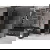Mexen Velar L kabina prysznicowa rozsuwana 110 x 110 cm, grafit, gun gray szczotkowany - 871-110-110-43-66
