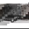 Mexen Velar L kabina prysznicowa rozsuwana 100 x 80 cm, grafit, gun gray szczotkowany - 871-100-080-43-66