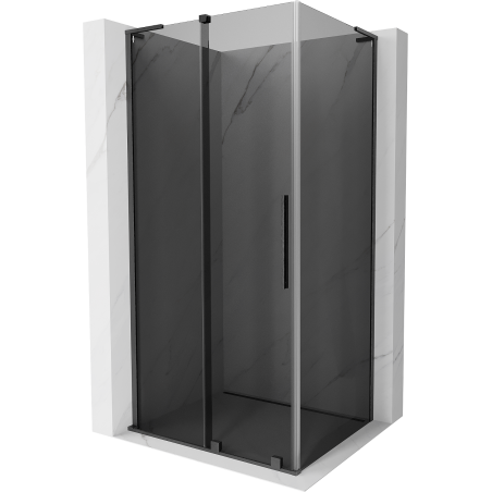 Mexen Velar L kabina prysznicowa rozsuwana 100 x 85 cm, grafit, gun gray szczotkowany - 871-100-085-43-66