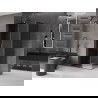Mexen Velar L kabina prysznicowa rozsuwana 100 x 80 cm, grafit, gun gray szczotkowany - 871-100-080-43-66