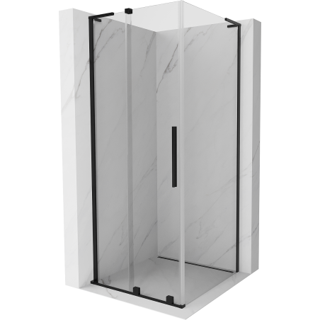 Mexen Velar L kabina prysznicowa rozsuwana 120 x 120 cm, transparent, czarna- 871-120-120-03-70