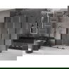 Mexen Velar L kabina prysznicowa rozsuwana 90 x 75 cm, transparent, czarna - 871-090-075-03-70