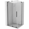 Mexen Velar L kabina prysznicowa rozsuwana 100 x 70 cm, transparent, czarna - 871-100-070-03-70