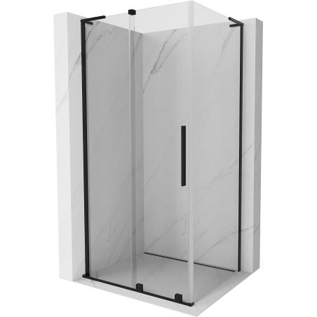 Mexen Velar L kabina prysznicowa rozsuwana 110 x 90 cm, transparent, czarna - 871-110-090-03-70