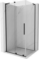 Mexen Velar L kabina prysznicowa rozsuwana 120 x 110 cm, transparent, czarna- 871-120-110-03-70