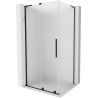 Mexen Velar L kabina prysznicowa rozsuwana 100 x 75 cm, szron, czarna - 871-100-075-33-70
