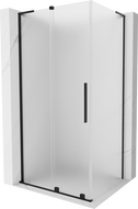 Mexen Velar L kabina prysznicowa rozsuwana 100 x 80 cm, szron, czarna - 871-100-080-33-70