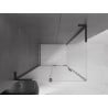 Mexen Velar L kabina prysznicowa rozsuwana 100 x 90 cm, szron, czarna - 871-100-090-33-70