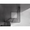 Mexen Velar L kabina prysznicowa rozsuwana 90 x 90 cm, grafit, czarna - 871-090-090-43-70