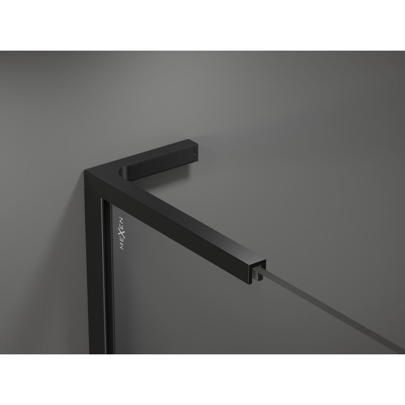 Mexen Velar L kabina prysznicowa rozsuwana 90 x 70 cm, grafit, czarna - 871-090-070-43-70