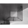 Mexen Velar L kabina prysznicowa rozsuwana 100 x 110 cm, grafit, czarna - 871-100-110-43-70